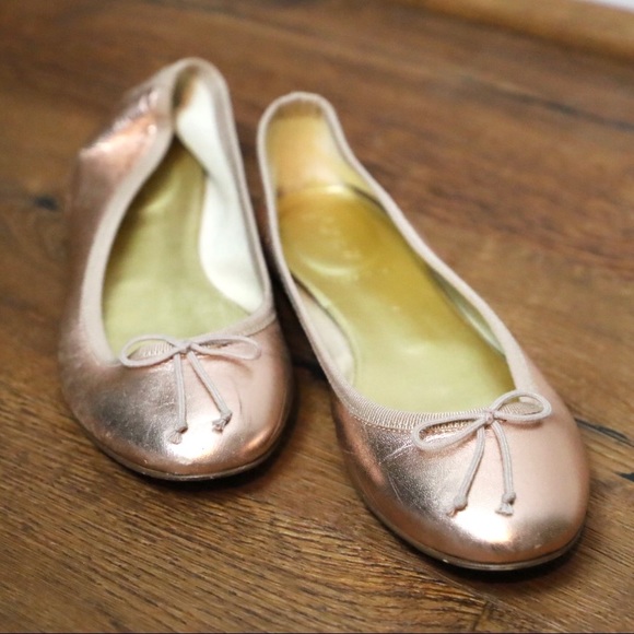 \J. Crew\• Rose Gold Bow Flats - Picture 9 of 11